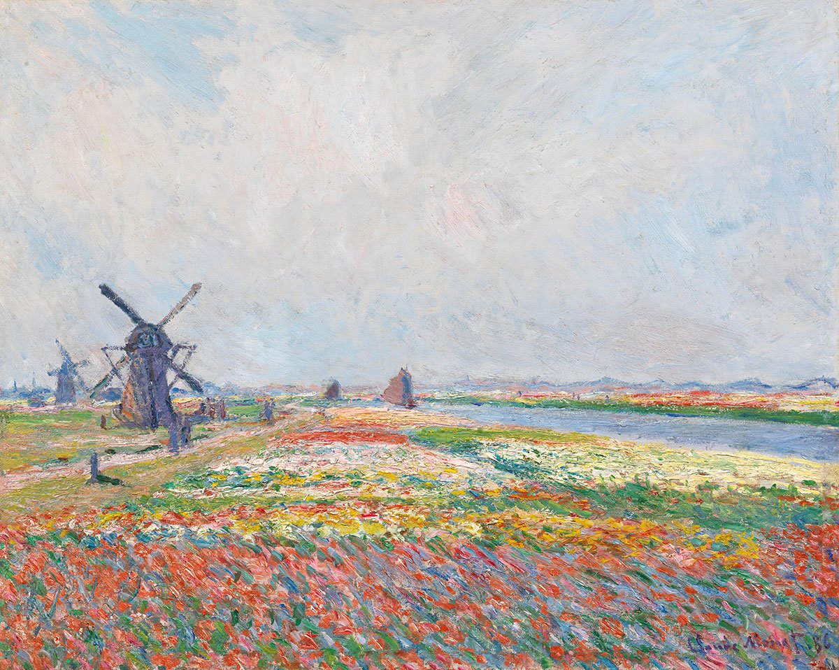 картинка Клод Моне "Поля тюльпанов возле Гааги"