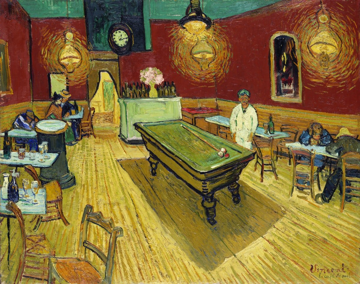 картинка Винсент Ван Гог "Ночное кафе"