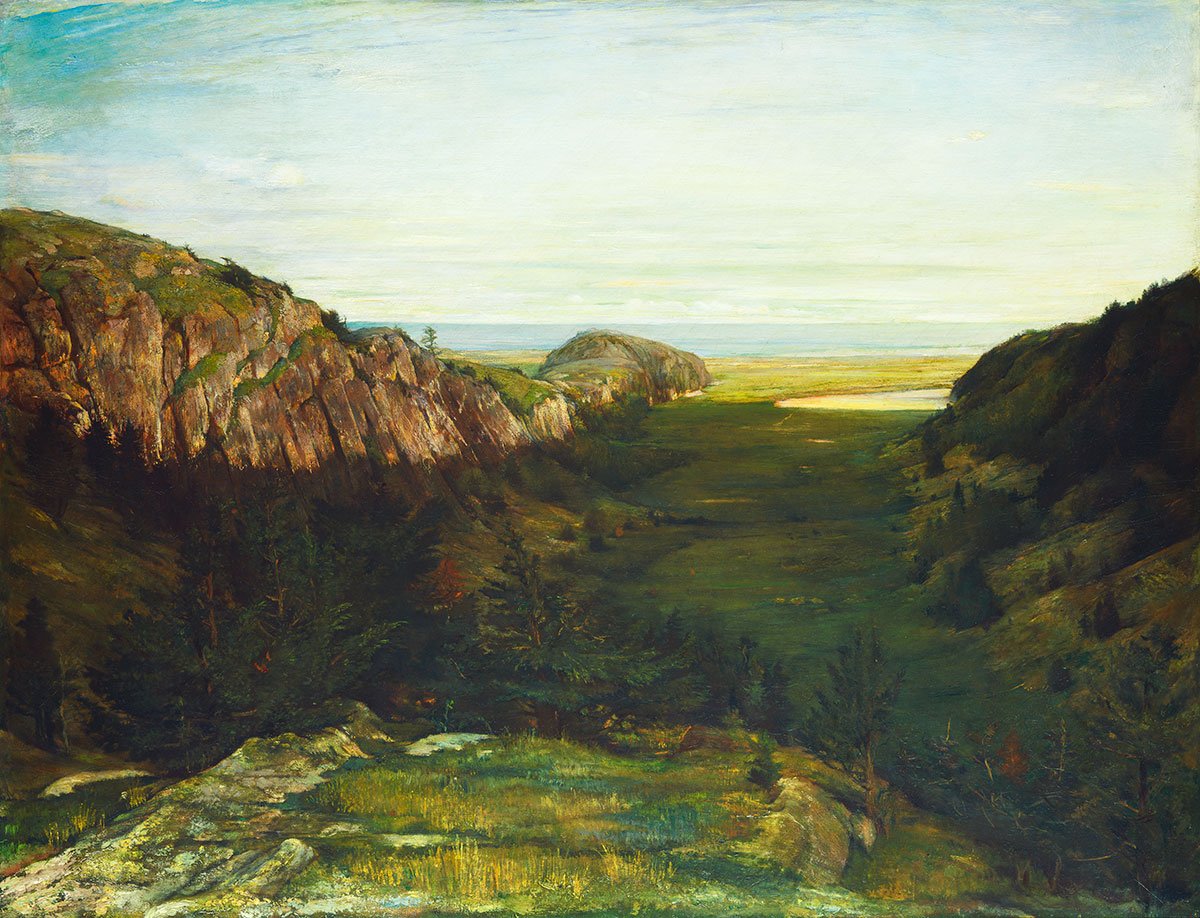 картинка Джон Ла Фарж "Последняя долина, райские скалы"