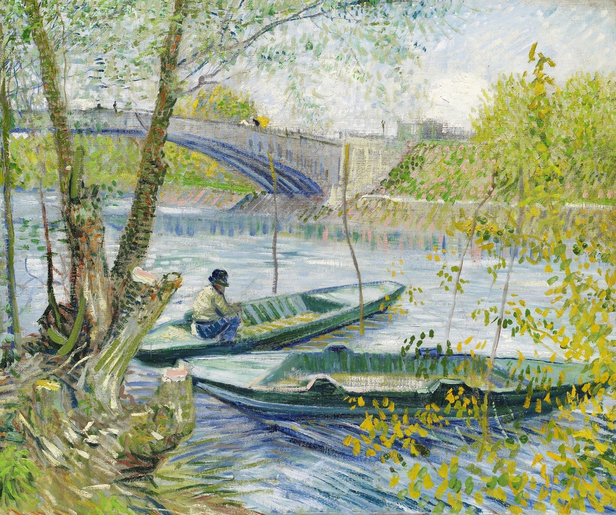 картинка Винсент Ван Гог "Рыбалка весной" 1887