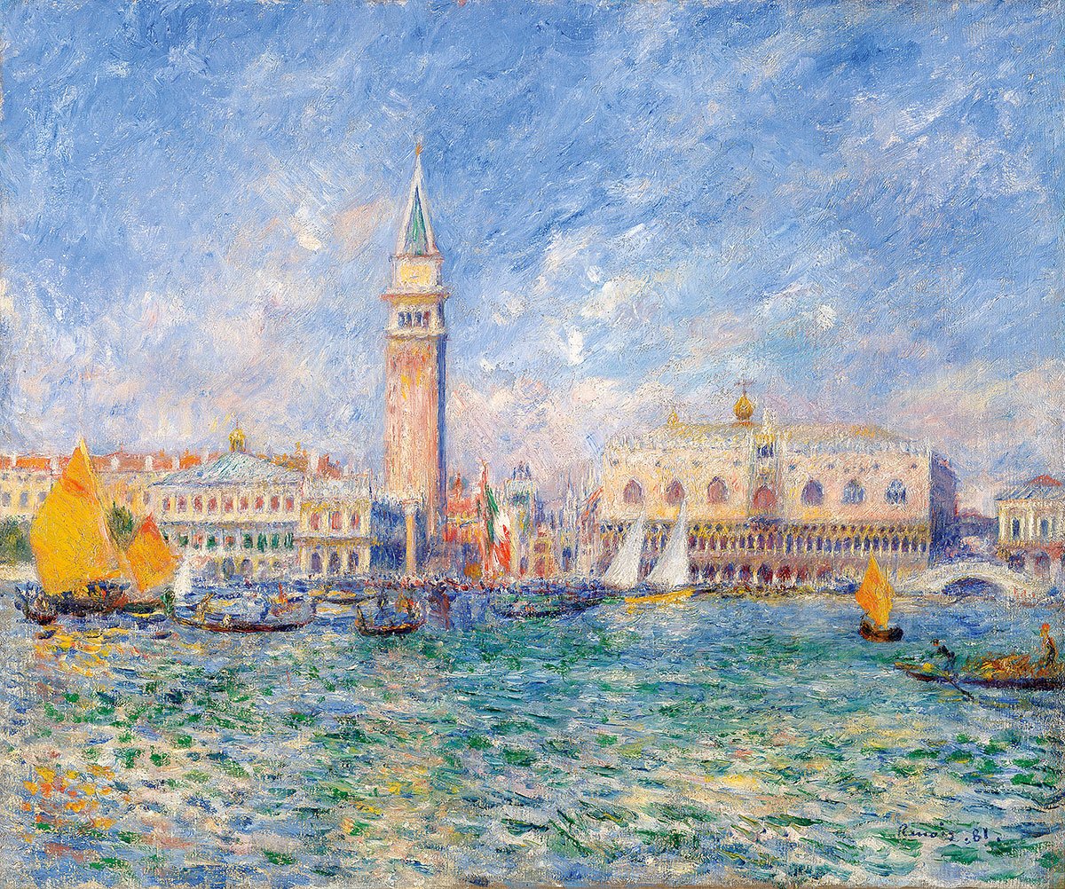 картинка Огюст Ренуар "Вид Венеции"