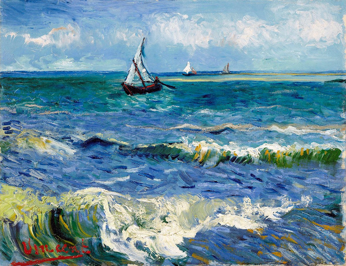 картинка Винсент Ван Гог "Морской пейзаж"