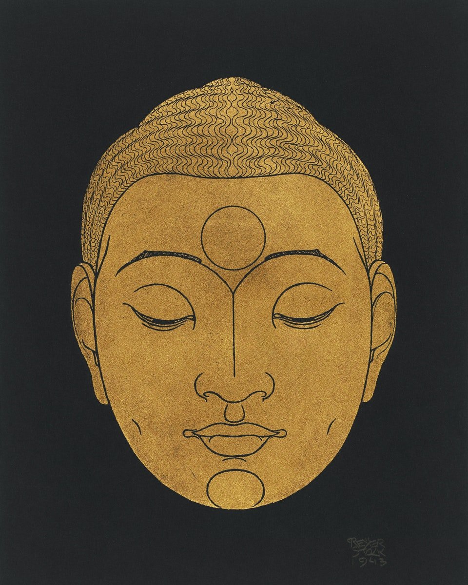 картинка Рейджер Столк "Голова Будды"